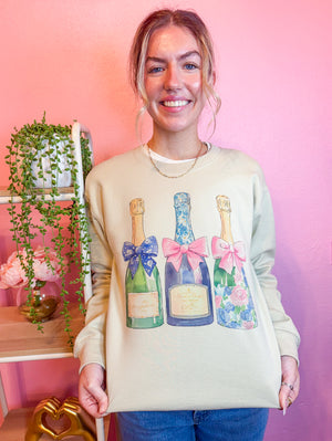 Floral Champagne Sweatshirt