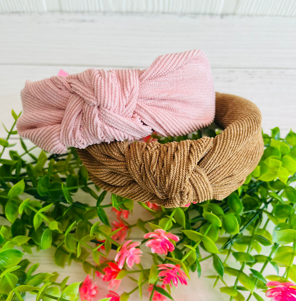 Corduroy Cutie Simple Knotted Headband