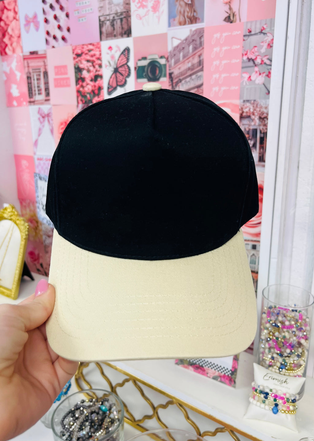 Two Tone Blank Baseball Cap