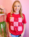 Checkered Bows & Hearts Tee