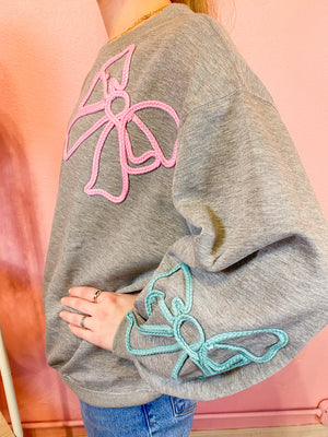 Belle Braided Bow Pullover - JESS LEA