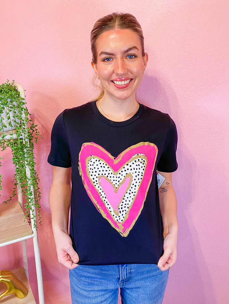 Full of Heart Puff Print Graphic Tee