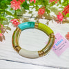 Brighten Up Colorful Tube Bead Stretch Bracelet