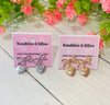 Elegant Love Heart Bow Accent Earrings