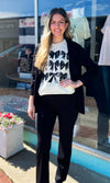 Like A Boss Black 3/4 Sleeve Blazer