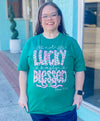 Not Lucky Simply Blessed Bella Canvas Tee