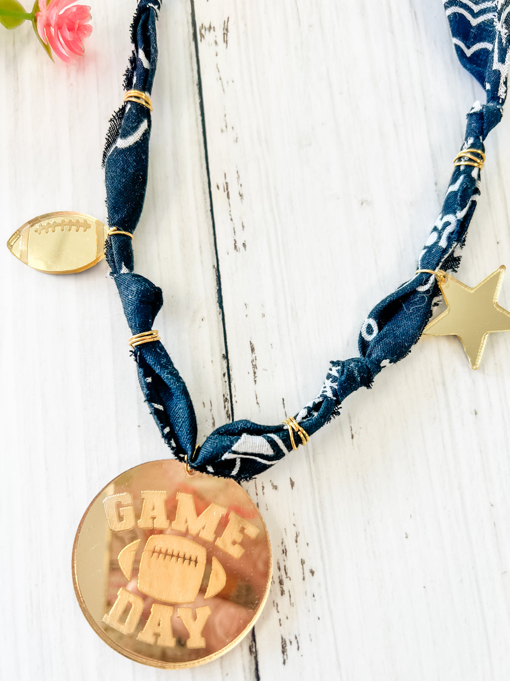 Let's Go Team Bandana Necklace