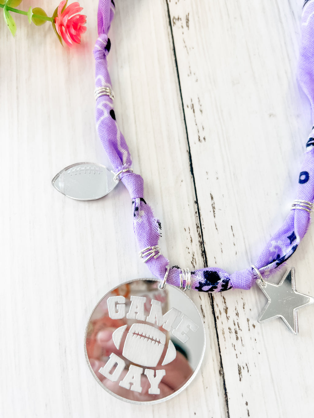 Let's Go Team Bandana Necklace