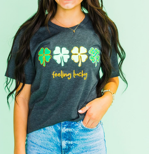 Feeling Lucky Shamrock Tee