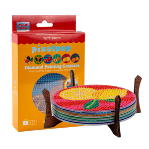 PixelPop™ Diamond Art Acrylic Coaster Kit — Tutti Frutti – Baubles
