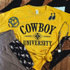 FestiviTees Women - Apparel - Shirts - T-Shirts Cowboy University Western Soft Graphic Tee