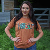 FestiviTees Women - Apparel - Shirts - T-Shirts Turquoise Serape Howdy Soft Graphic Tee