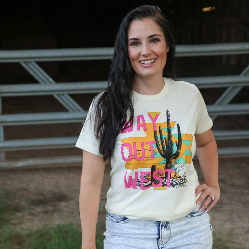 FestiviTees Women - Apparel - Shirts - T-Shirts Way Out West Desert Soft Graphic Tee