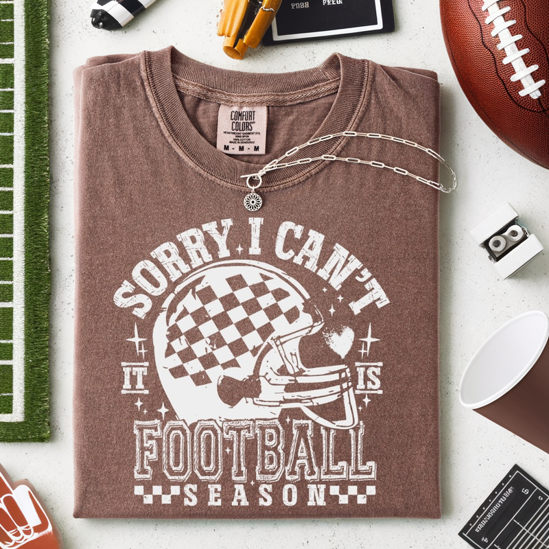 Sorry I Can't Football Season Graphic Tee