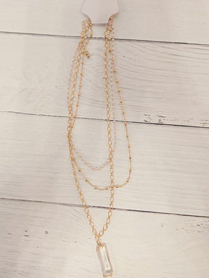 Your New Favorite Crystal Pendant Layered Necklace