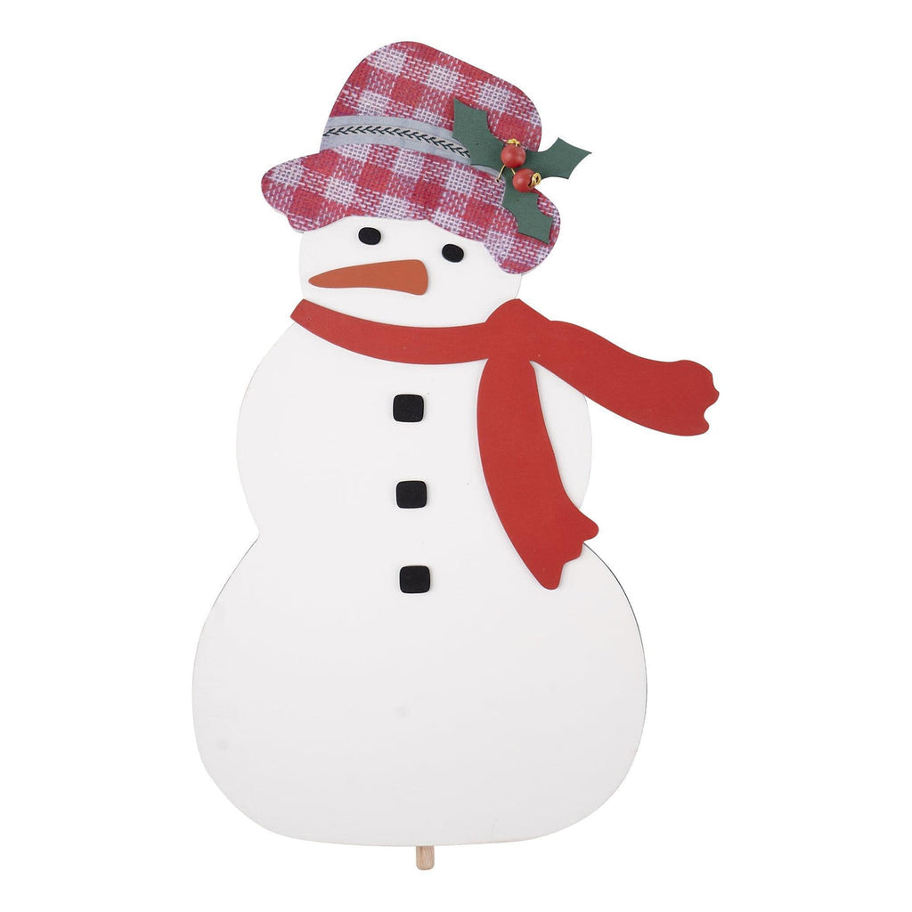 Snowman Holly Hat - Welcome Board Topper