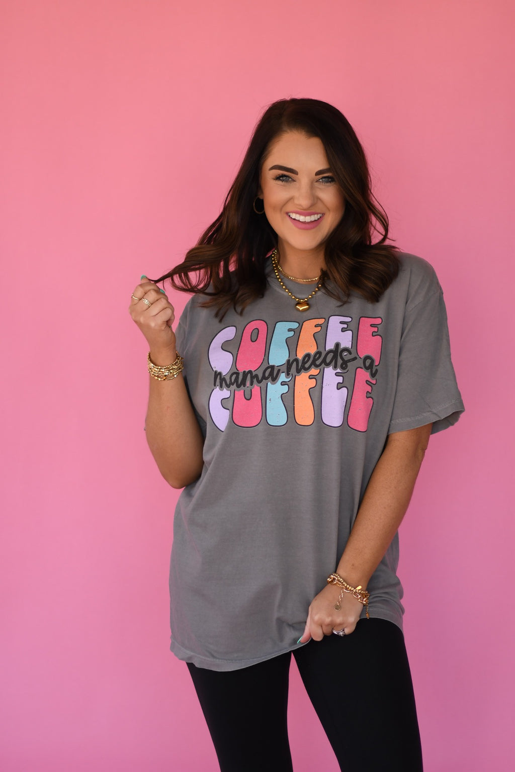 PREORDER Mama Needs a Coffee Comfort Colors Tee