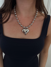 Piece of My Heart Chunky Heart Chansutt Pearls Necklace