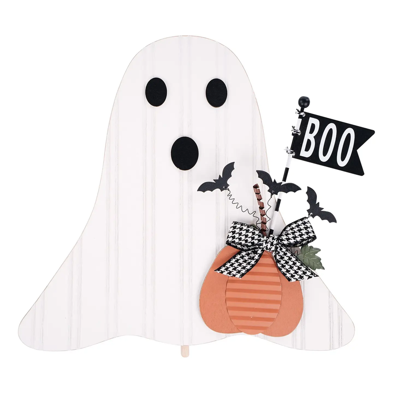 Boo Flag Ghost - Welcome Board Topper