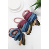 Dark Tones Rolled Hair Tie Set of 10