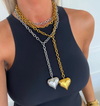 Wrapped in Love Heart Long Necklace