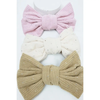 Studded Corduroy Bow Hair Clip