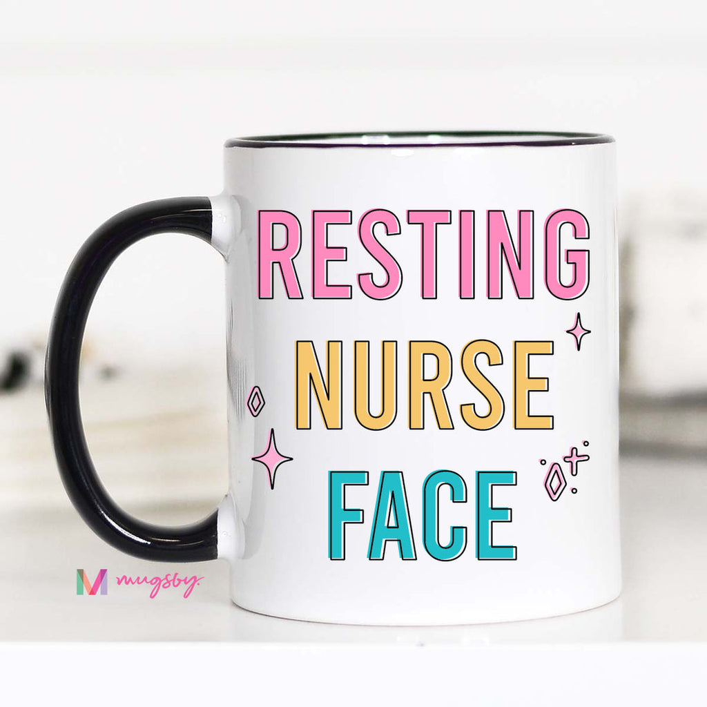 Resting Nurse Face Mug