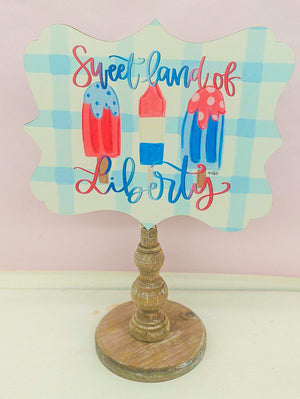 Sweet Land of Liberty Popsicle - Welcome Board Topper