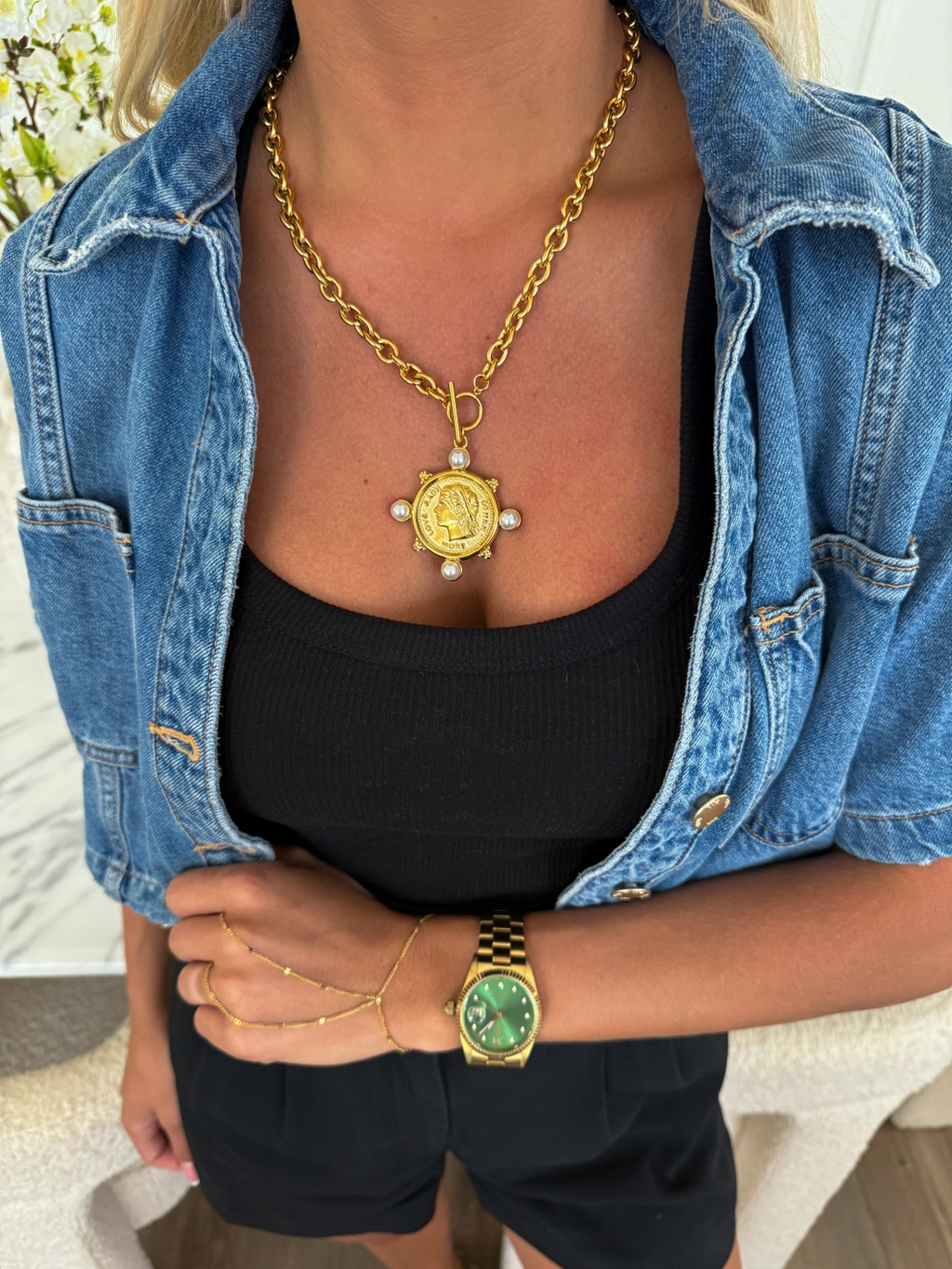 Love More - Pearl Coin Chansutt Pearls Necklace