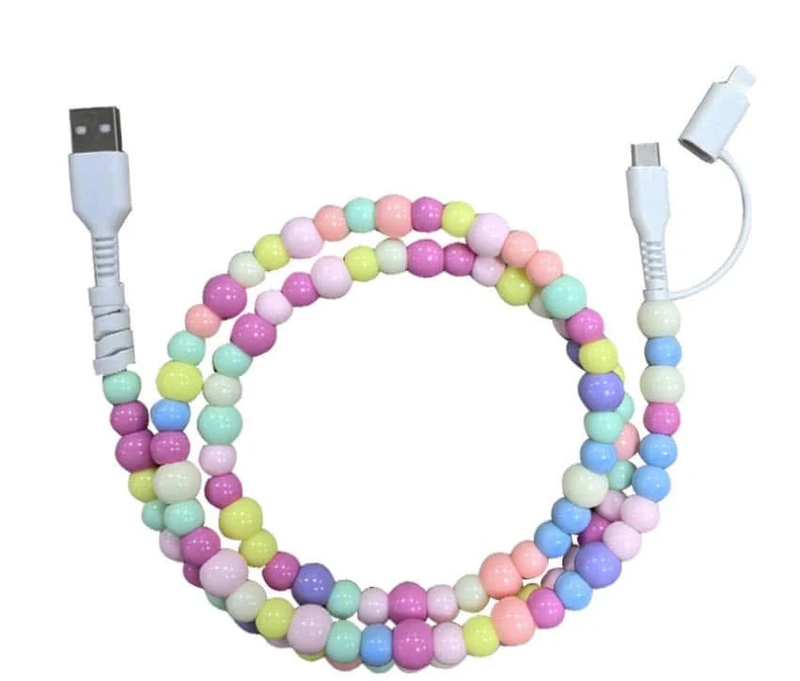 All The Rage Beaded Phone Charger Cable