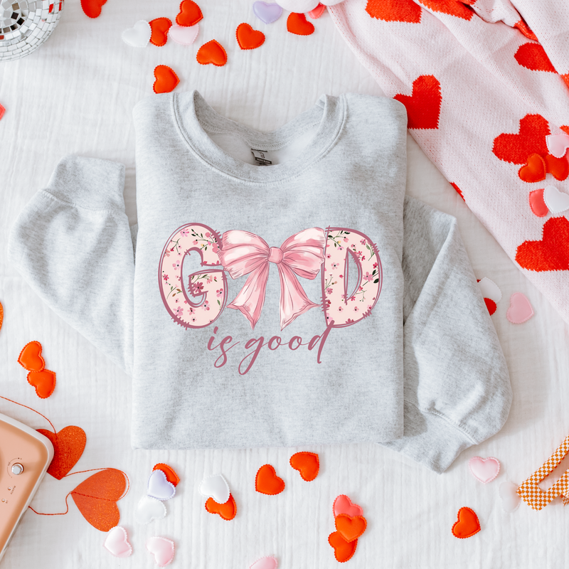 PREORDER God is Good Bow Sweatshirt