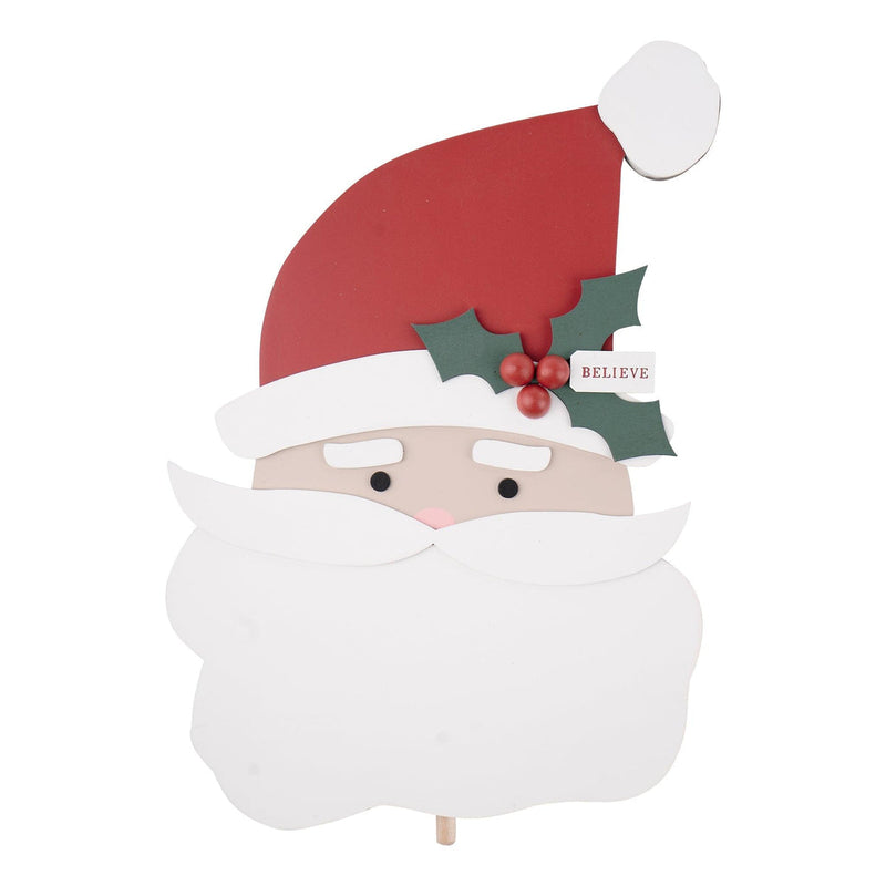 PREORDER Believe Santa Face - Welcome Board Topper