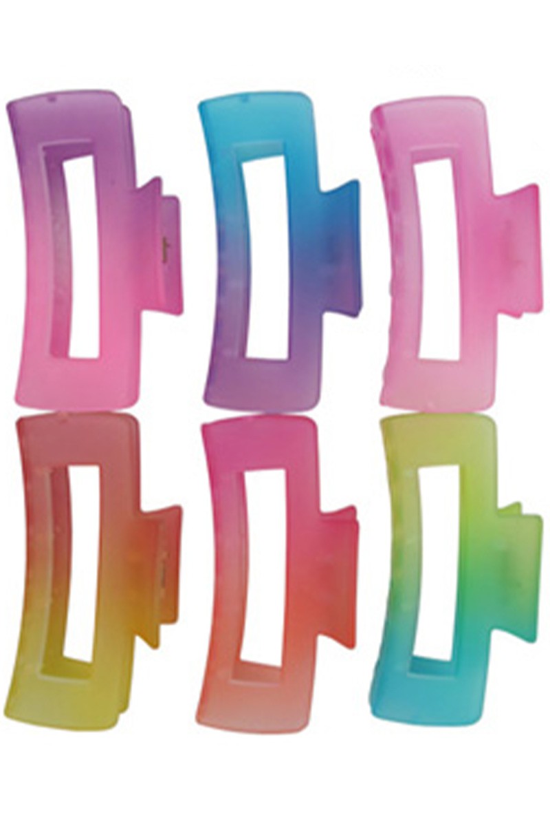 Ombre Translucent Hair Claw Clip