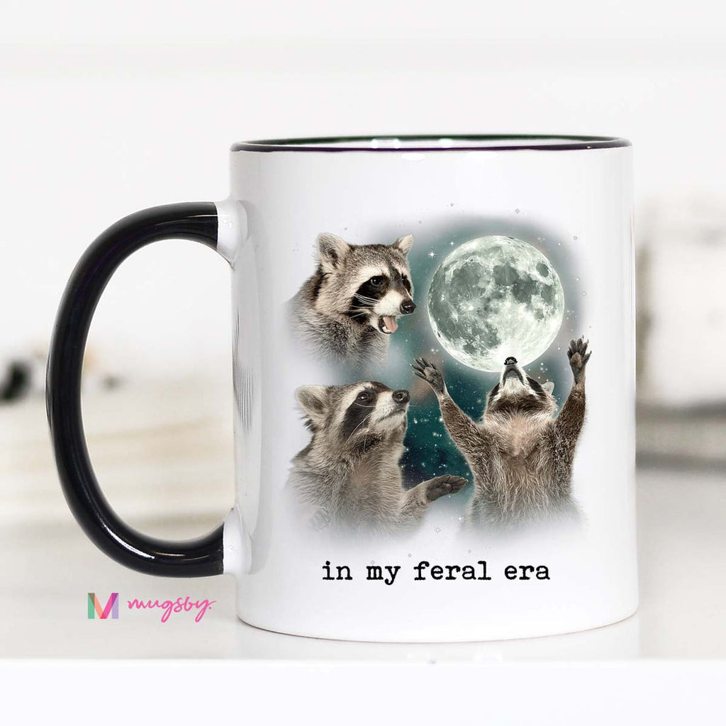 In My Feral Era Raccoon Mug
