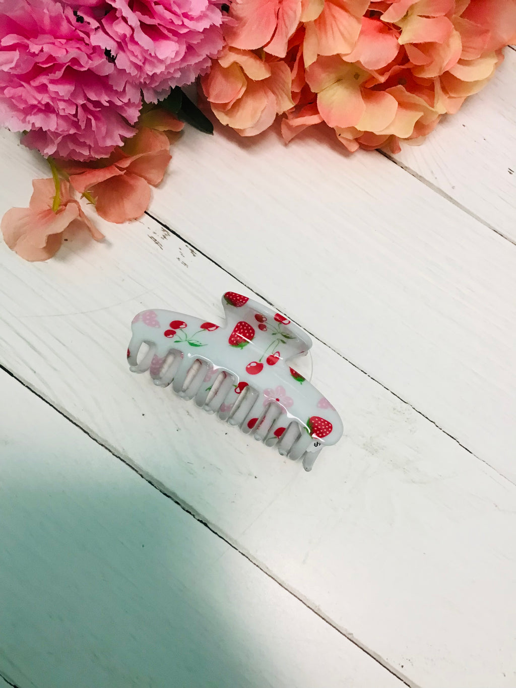 Strawberry Picking Hair Claw Clip