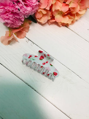 Strawberry Picking Hair Claw Clip