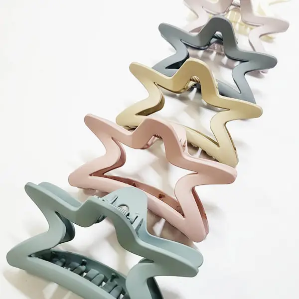 Star Shape Matte Hair Claw Clip