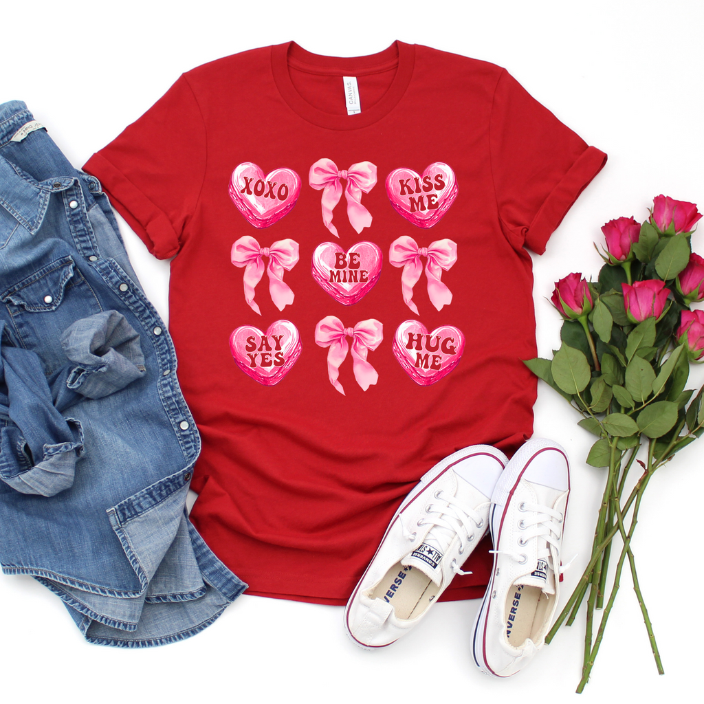 PREORDER Bows & Hearts Red Tee