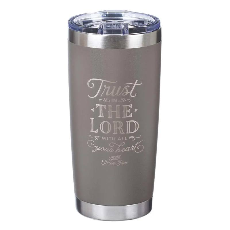 Mug Ss Travel Gray Trust in the Lord Prov. 3:5