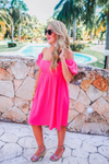 Craving Summer Pink Gauze Dress