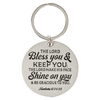 Best Mom Ever Epoxy-Coated Metal Keychain - Numbers 6:24