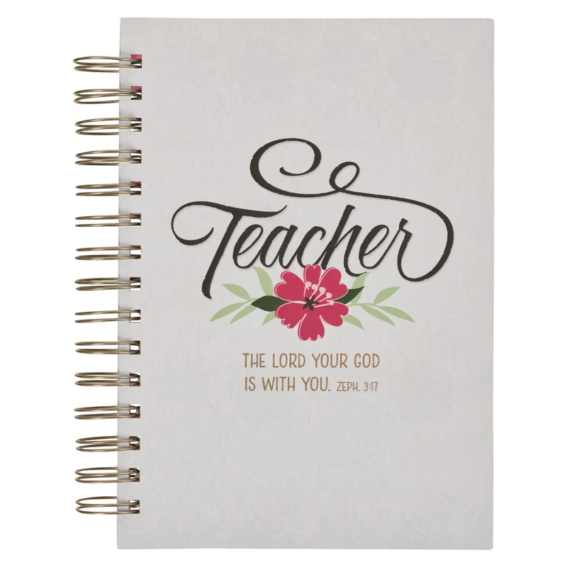 The Lord Is with You Large Teacher Wirebound Journal - Zeph. 3:17