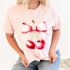 PREORDER Watercolor Cherries Bow Tee