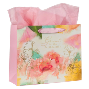 Pastel Meadow Large Landscape Gift Bag with Card