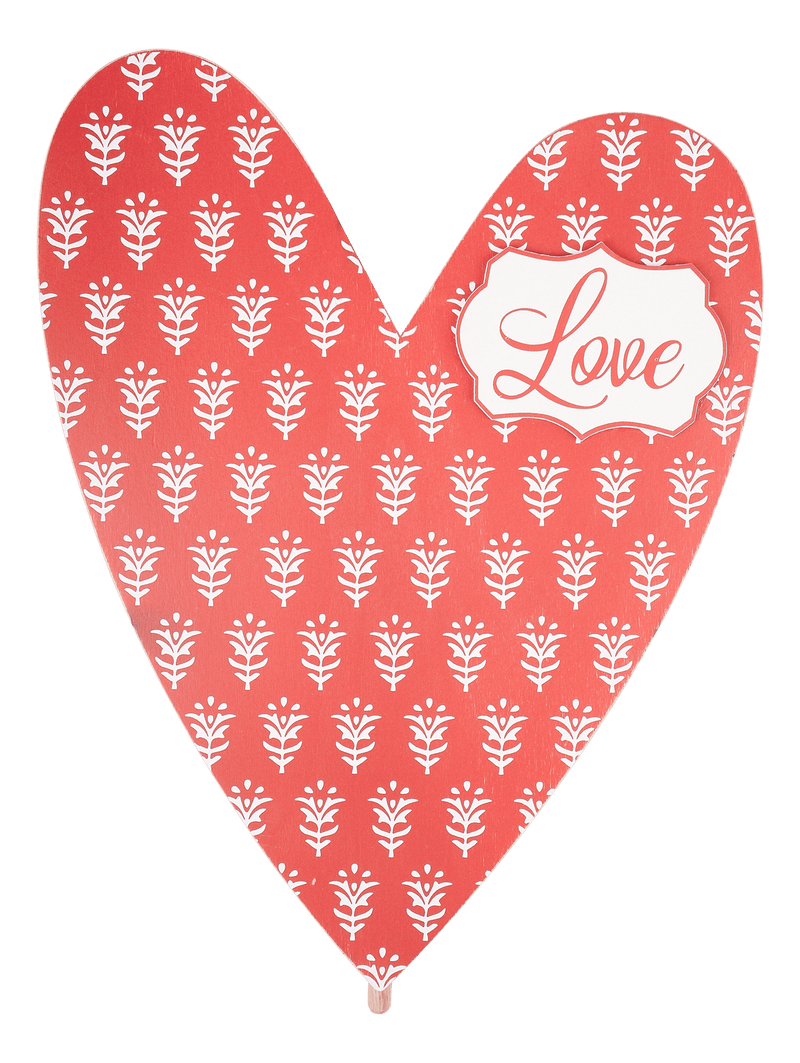 Red Heart Love - Welcome Board Topper