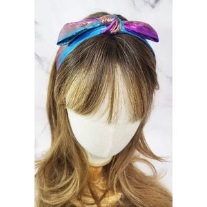 Iridescent Rainbow Bow Headband