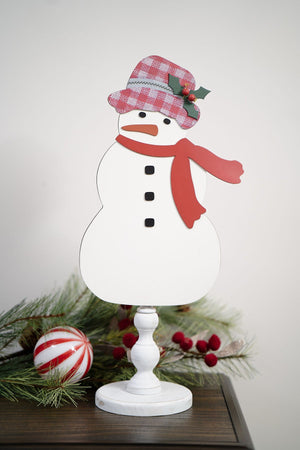 Snowman Holly Hat - Welcome Board Topper