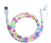 Connected In Style 3 FT Beaded iPhone Charger Cable