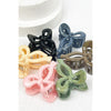 Mini Glitter Bow Hair Claw Clip Set of 3