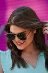 Jess Lea Showstopper Studded Aviator Sunglasses